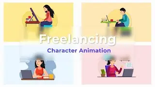 Flat Character Motion Graphic Animation Pack | After Effects Templates | Freelancing Explainer #2