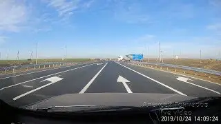 The entire MARIUPOL ROUTE is ZAPOROGE, impressions of the European road in Ukraine, timelapse