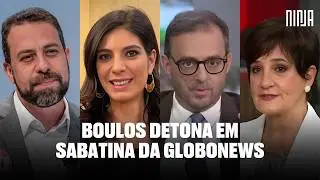 🔥Boulos encara sabatina na Globonews da um baile nos jornalistas🔥Questões polêmicas foram  detonadas