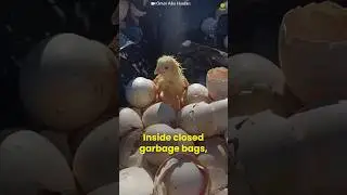 Why are chicks inside garbage bags?