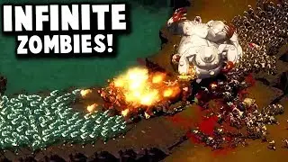 How do we Defeat an INFINITE Zombie Wave?! - They Are Billions Custom Map Gameplay