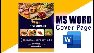 how to make restaurant menu card design in ms word document