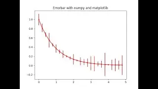 Errorbar with numpy and matplotlib