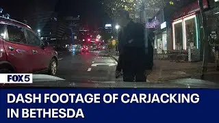 RAW dash footage of carjacking in Bethesda | FOX 5 Exclusive