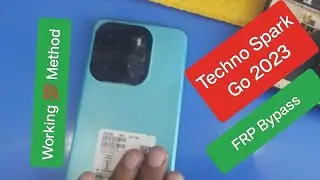 Techo Spark Go 2023 Frp Bypass | Google account bypass| Working 💯 method