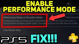 PS5 ENABLE PERFORMANCE MODE EASY NEW!