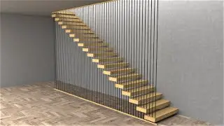 How to create Floating Staircase in SketchUp.