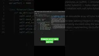 Create your own web server using Python #shorts