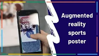 Augmented reality sports poster | AR print example Overly app