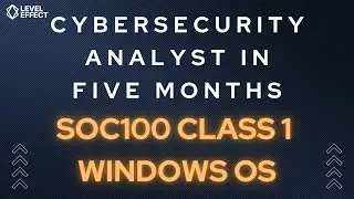 Cybersecurity Analyst Part 1 - SOC100 - Windows OS, Architecture, Kernel & User Space, Desktop & GUI