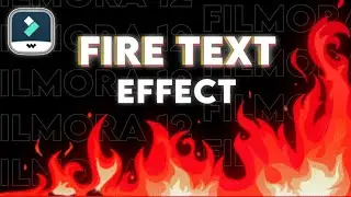 FIRE TEXT EFFECT | HOW TO MAKE FIRE TEXT EFFECT IN LESS THAN 3 MINUTES | FILMORA 12 TUTORIAL