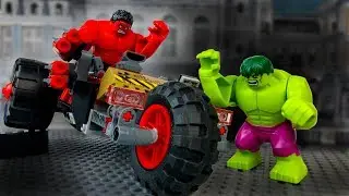 LEGO Hulk vs Red Hulk 🔴 LEGO Hulk Cartoons