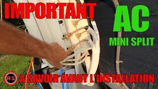 Air Climatisée mini split secret d'installation VACUUM