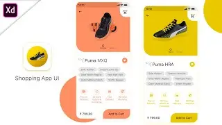 Shopping App UI | SpeedDesign | Adobe XD