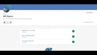 API Basics - Learn the benefits of APIs - Trailhead recommended badges