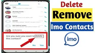 How to Remove Imo Contacts | Delete Imo Contacts