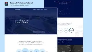 Figma UI design tutorial I One page landing page design I Prototype Figma Tutorials