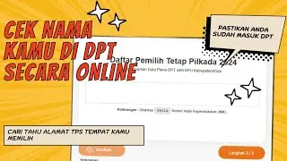 Cara Cek DPT Online