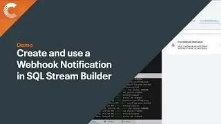 Create and use a Webhook Notification in SQL Stream Builder