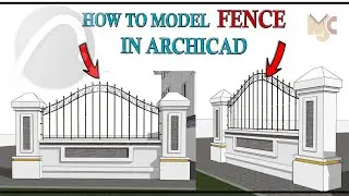 MODEL A DETAILED  FENCE IN ARCHICAD