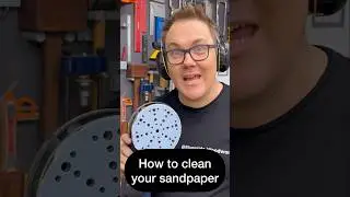 Sandpaper Hack. Don’t throw away your sandpaper. HOW TO CLEAN IT!!! #woodworking