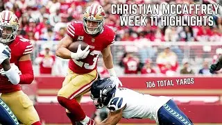 Christian McCaffrey EVERY TOUCH vs Seahawks 🔥 | NFL Week 11 Highlights