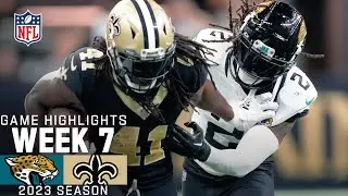 Jacksonville Jaguars vs.  New Orleans Saints  | 2023 Week 7 Game Highlights