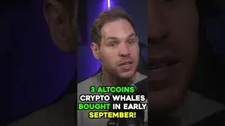 3 Alts Crypto Whales Bought in Early September! #shorts