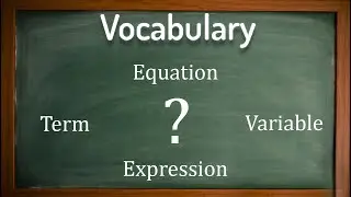 Algebra vocabulary - GCSE Maths