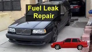 Fuel leak when filling up at the gas station, vent hose replacement, Volvo 850, etc. - VOTD