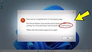 There was an unexpected error in the property page, System Restore Error 0x81000202 0x81000203 Fix ✅