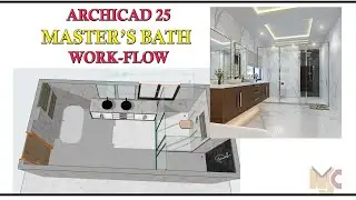 MASTER'S BATHROOM MODEL WORKFLOW 