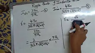 Ripple factor of Inductor Filter