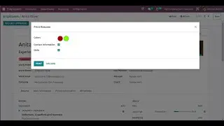 Print Employee Resume In Odoo 17 || Odoo 17 Updates