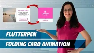 Travel Flip Card Animation with CustomClipper and Transform Widget in Flutter