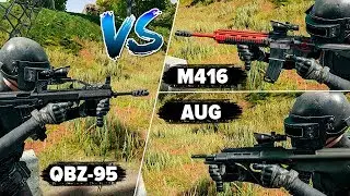 QBZ-95 vs M416/AUG - ИМБА ЛИ НОВОЕ ОРУЖИЕ?! СРАВНЕНИЕ И ДЕТАЛЬНЫЙ АНАЛИЗ / ГАЙД PUBG