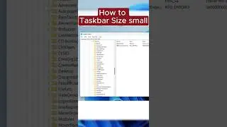 Part 1 How To Change Taskbar size in Windows 11 bigger to Smaller fixed   2024  #windows #internet