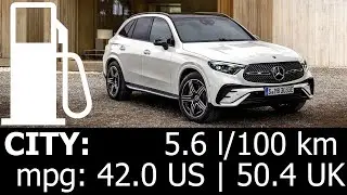 2023 Mercedes GLC 220d CITY fuel consumption economy real test mpg l/100 km urban traffic 220 d 4M