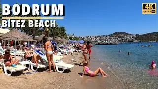 Bodrum Bitez Beach Walk - Turkey 2021 [4K UHD]