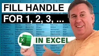 Excel - Cool Fill Handle Tricks Including Filling 1, 2, 3 - Episode 1977