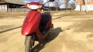 Honda Dio af 62 Разгон с прямотоком