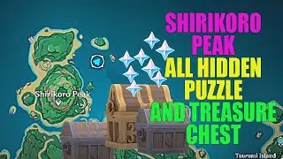 Shirikoro Peak  all Hidden Puzzle and treasure chest  【Genshin Impact Philippines】