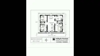 west facing building plan / three bedroom house design / low budget building plan