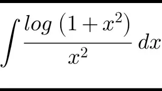 Integral of (log (1+ x²))/(x²)