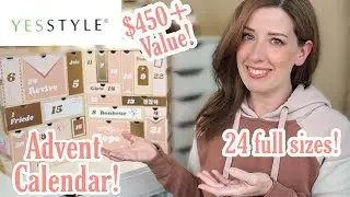 YESSTYLE ADVENT CALENDAR 2020 UNBOXING! $450 Value + Full Sizes!