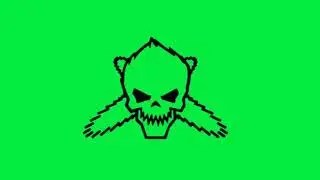 skull visualizer audio Spectrum green screen video | green screen status | audio visualizer