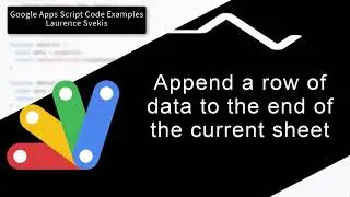 Append a row of data to the end of the current sheet