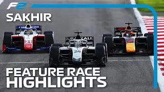 F2 Feature Race Highlights | 2020 Sakhir Grand Prix