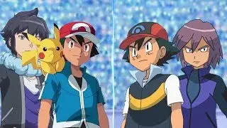 Pokémon Battle USUM: Ash and Alain Vs Ash and Paul (Kalos Vs Sinnoh)