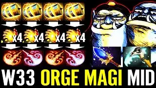 W33 ORGE MAGI MID! WTF Nonstop MIDAS Multicast 100% Gold Hack BEST CANCER HERO Dota 2 Pro Guide